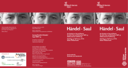 Bach-Verein Köln / Händel Saul 19. April 2015