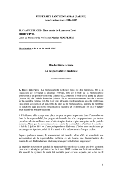 Fiche 18 - Droit des obligations 2014-2015