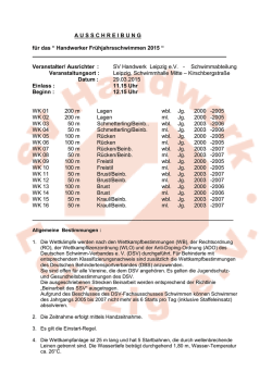 Handwerker Fr&uuml;hjahrsschwimmen 2015