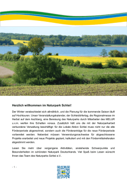 Herzlich willkommen im Naturpark Schlei