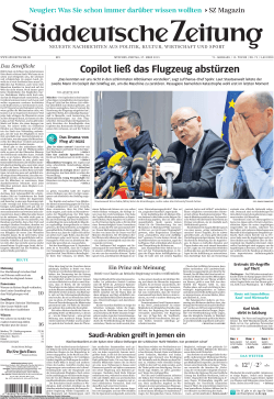 Leseprobe zum Titel: Süddeutsche Zeitung (27.03.2015)