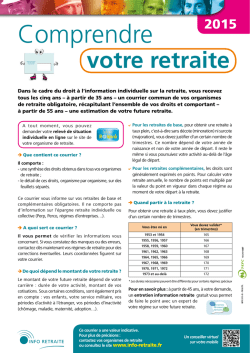 Imprimé d`information relevé de situation individuelle