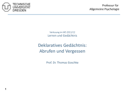 Goschke, Thomas (2011) - Fachsymposium