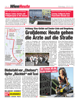 Gro&szlig;demo: Heute gehen die &Auml;rzte auf die Stra&szlig;e