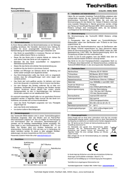 Montageanleitung TechniLAN M500 Modem Artikel-Nr