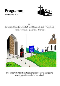 Programm MärzApril 2015 - Landeskirchliche Gemeinschaft