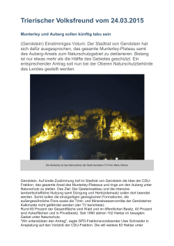 Trierischer Volksfreund vom 24.03.2015