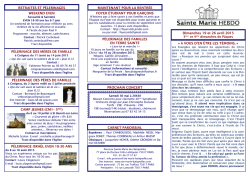 Dimanches 19 et 26 avril 2015