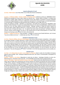 Festivit&eacute;s &agrave; proximit&eacute;