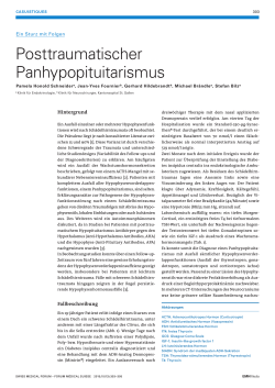 Posttraumatischer Panhypopituitarismus