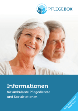 Informationsbroschüre für ambulante Pflegedienste und