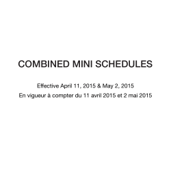 East Gwillimbury Union MINI SCHEDULE