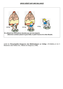 GROS D&Eacute;D&Eacute; SUR UNE BALANCE