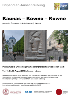 Kaunas – Kowno – Kowne