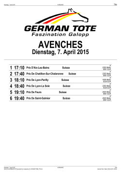 AVENCHES - German Tote