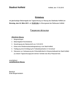 Einladung Stadtrat 24.03.2015 Abdr.
