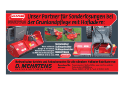 Hydraulischer Antrieb und Anbaukonsolen f&uuml;r alle g&auml;ngigen