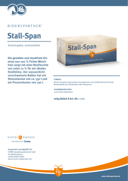 Stall-Span - RIDERSPARTNER