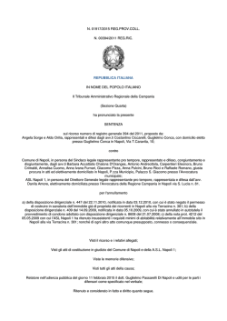 pdf La sentenza del Tar Napoli n. 1917/15 - Enti Locali