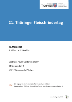 21. Thüringer Fleischrindertag