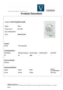 Produkt Datenblatt