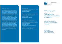 IFIP-Jahrestagung 2015 - Technische Universität Wien