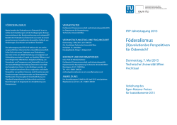 IFIP-Jahrestagung 2015 - Technische Universit&auml;t Wien