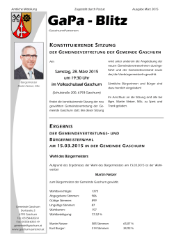 Gaschurn-Paternen, GaPa-Blitz, März 2015
