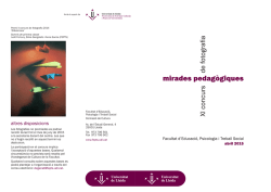 XI concurs de fotografia : Mirades pedagògiques