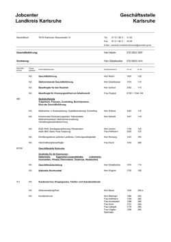 Jobcenter Landkreis Karlsruhe Gesch&auml;ftsstelle Karlsruhe