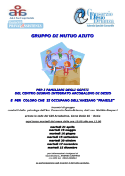 GRUPPO DI MUTUO AIUTO