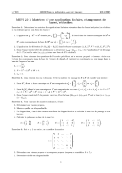 Feuille d`exercices