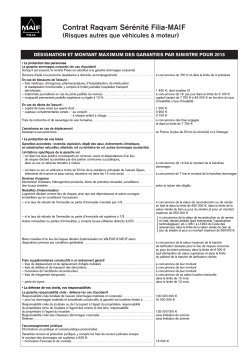 Contrat Raqvam S&eacute;r&eacute;nit&eacute; Filia-MAIF