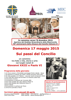 Manifesto - Diocesi di Pavia