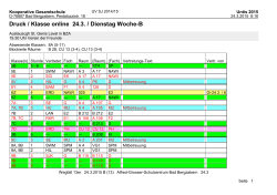 Druck / Klasse online 25.3. / Mittwoch Woche-B - Alfred