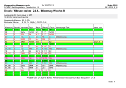 Druck / Klasse online 25.3. / Mittwoch Woche-B - Alfred