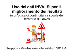 16/04/2015 invalsi - Istituto Pluricomprensivo Laives