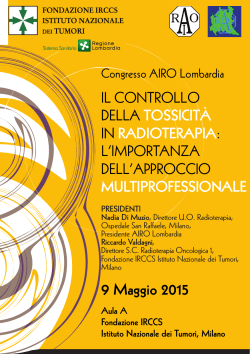 Congresso AIRO Lombardia - Istituto Nazionale dei Tumori