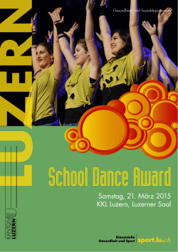 Programm School Dance Award 2015