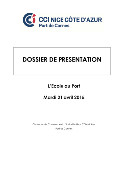 DOSSIER DE PRESENTATION