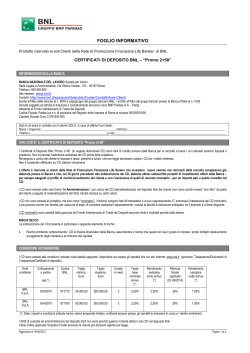 Certificati di Deposito BNL Promo 2+50