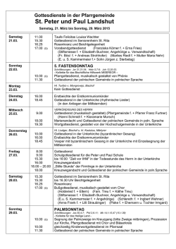 Gottesdienstanzeiger
