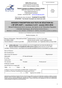 BP JEPS AGFF » mentions C et D - session 2015-2016