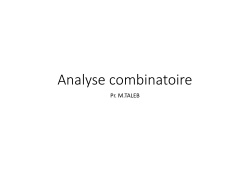 Analyse combinatoire