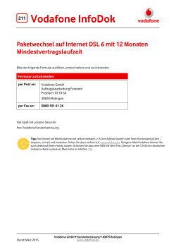 InfoDok 211: Paketwechsel auf Internet DSL 6
