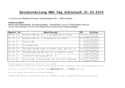 Zeiteinteilung WBO Tag Schlalach 21.03.2015