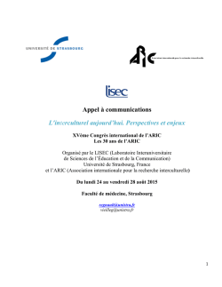 Argumentaire - Université de Fribourg