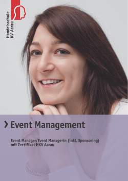 Event Management - Handelsschule KV Aarau