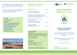 INNERST&Auml;DTISCHE &Ouml;KOLOGIE - CZ`15