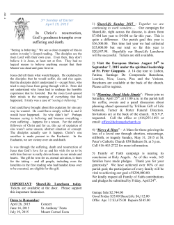 Parish Bulletin - Holy Angels` Roman Catholic Church